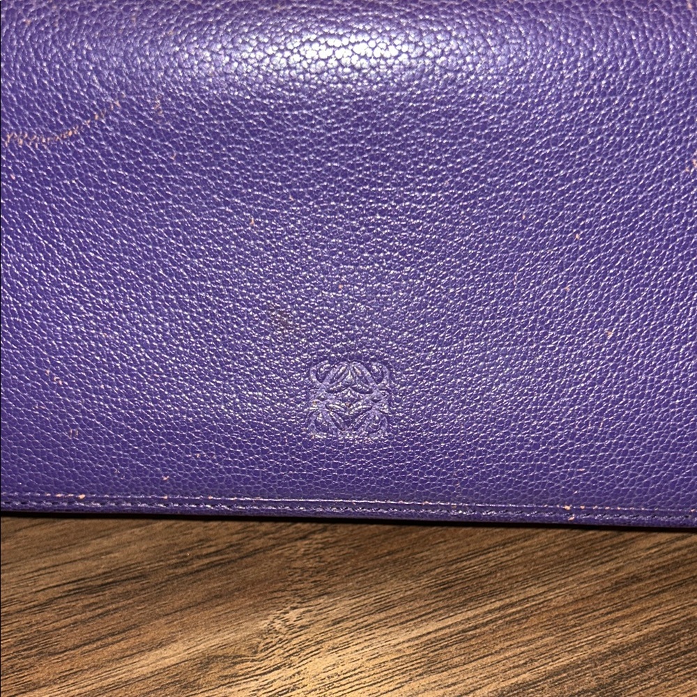Loewe Purple Leather Long Wallet - Picture 2 of 10